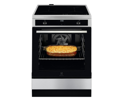 Kuchenka elektryczna ELECTROLUX LKI64022BX Termoobieg, AquaClean, Funkcja Pizza, Funkcja Hob2Hood, 59,6cm